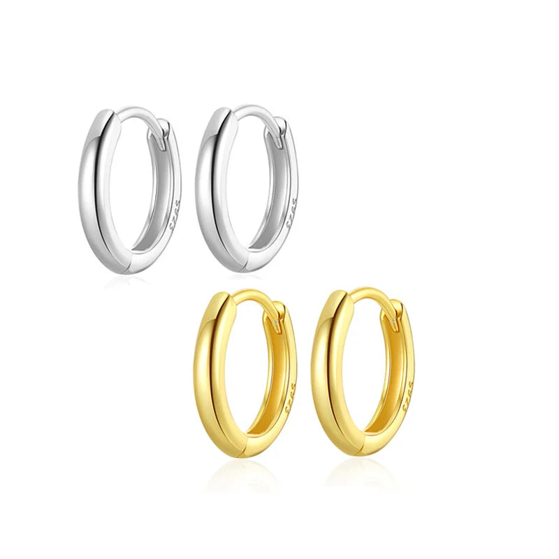Hoop Earrings (18K Gold Plated Sterling Silver)