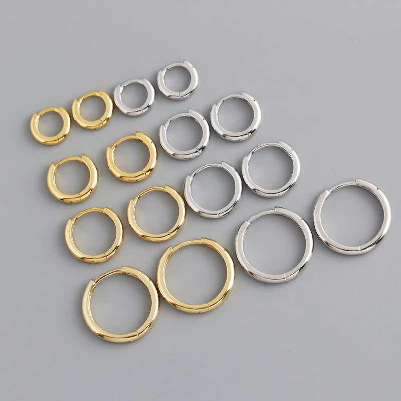 Hoop Earrings (18K Gold Plated Sterling Silver)