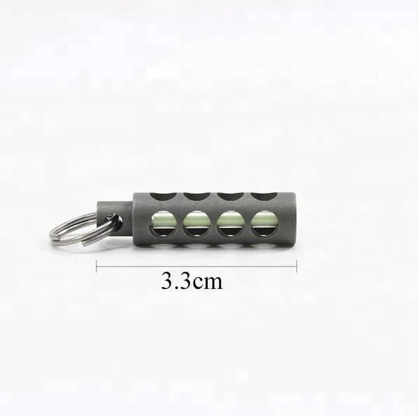 NEW Automatic Flashinlight Keychain Titanium Tritium Self-Luminous Fluorescent Tube Glow Luminous Light Emergency Survival Tools