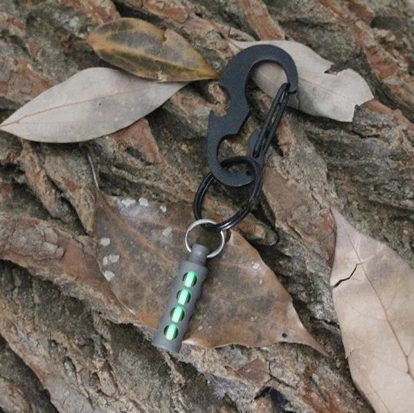 NEW Automatic Flashinlight Keychain Titanium Tritium Self-Luminous Fluorescent Tube Glow Luminous Light Emergency Survival Tools
