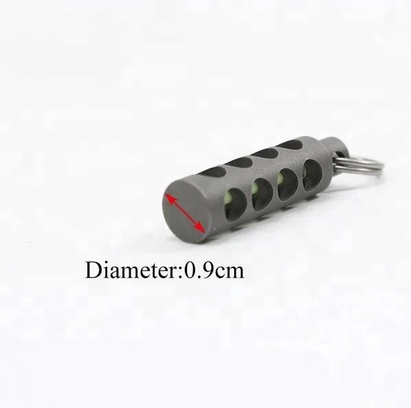 NEW Automatic Flashinlight Keychain Titanium Tritium Self-Luminous Fluorescent Tube Glow Luminous Light Emergency Survival Tools