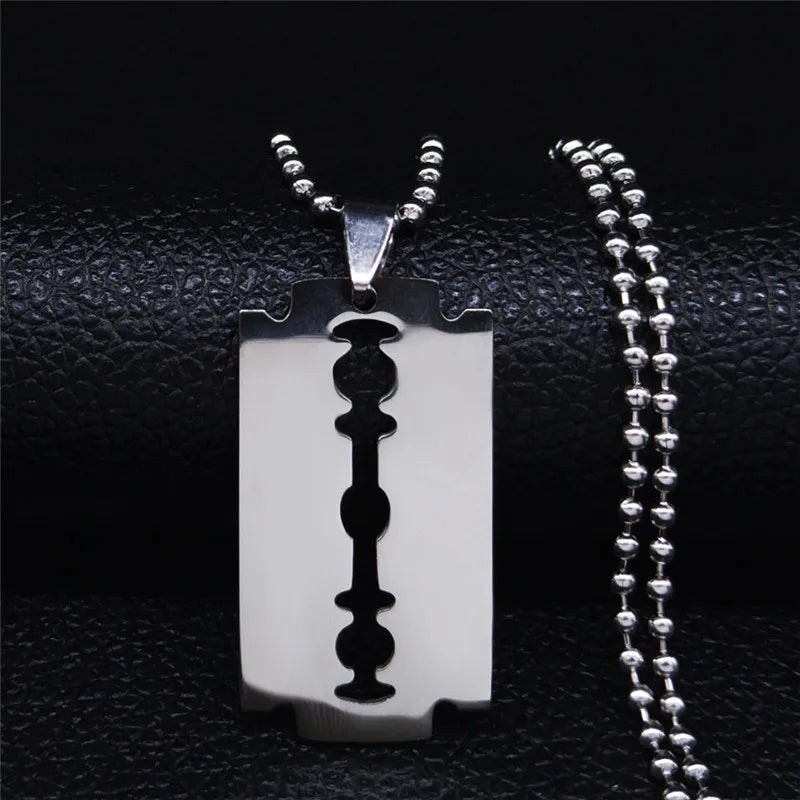Razor Blade Pendant 