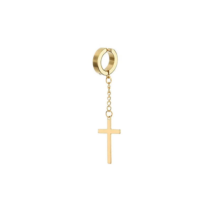 Cross Tassel Earrings