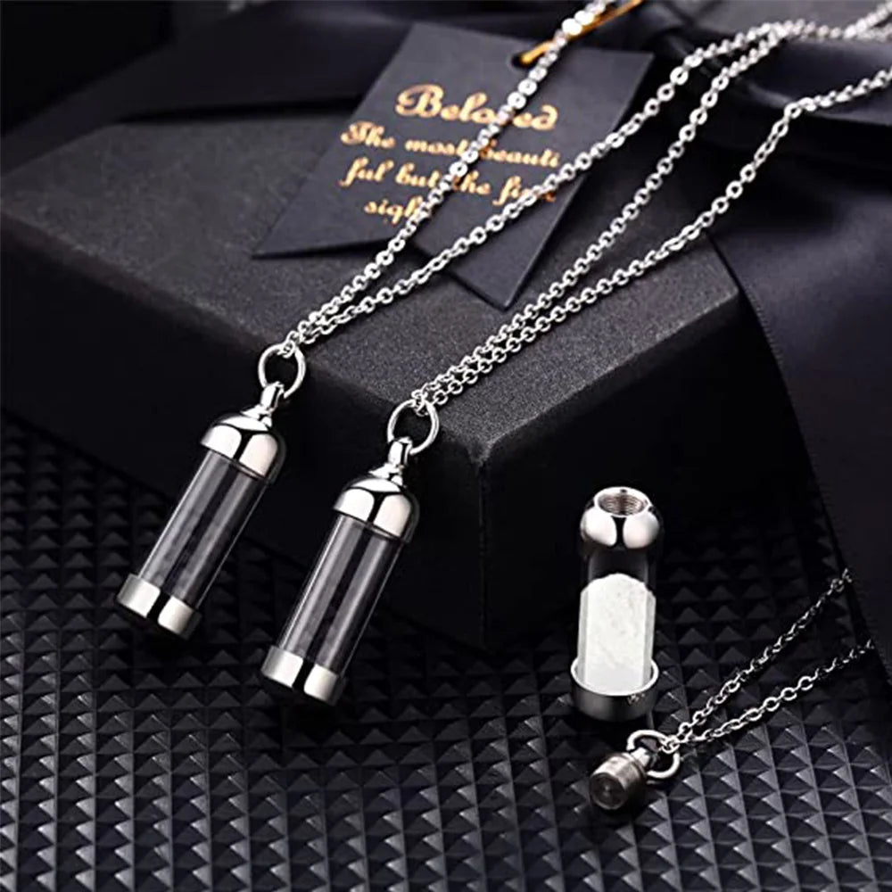 Transparent Urn Pendant / Pill Case Pendent