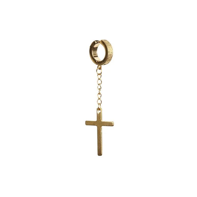 Cross Tassel Earrings