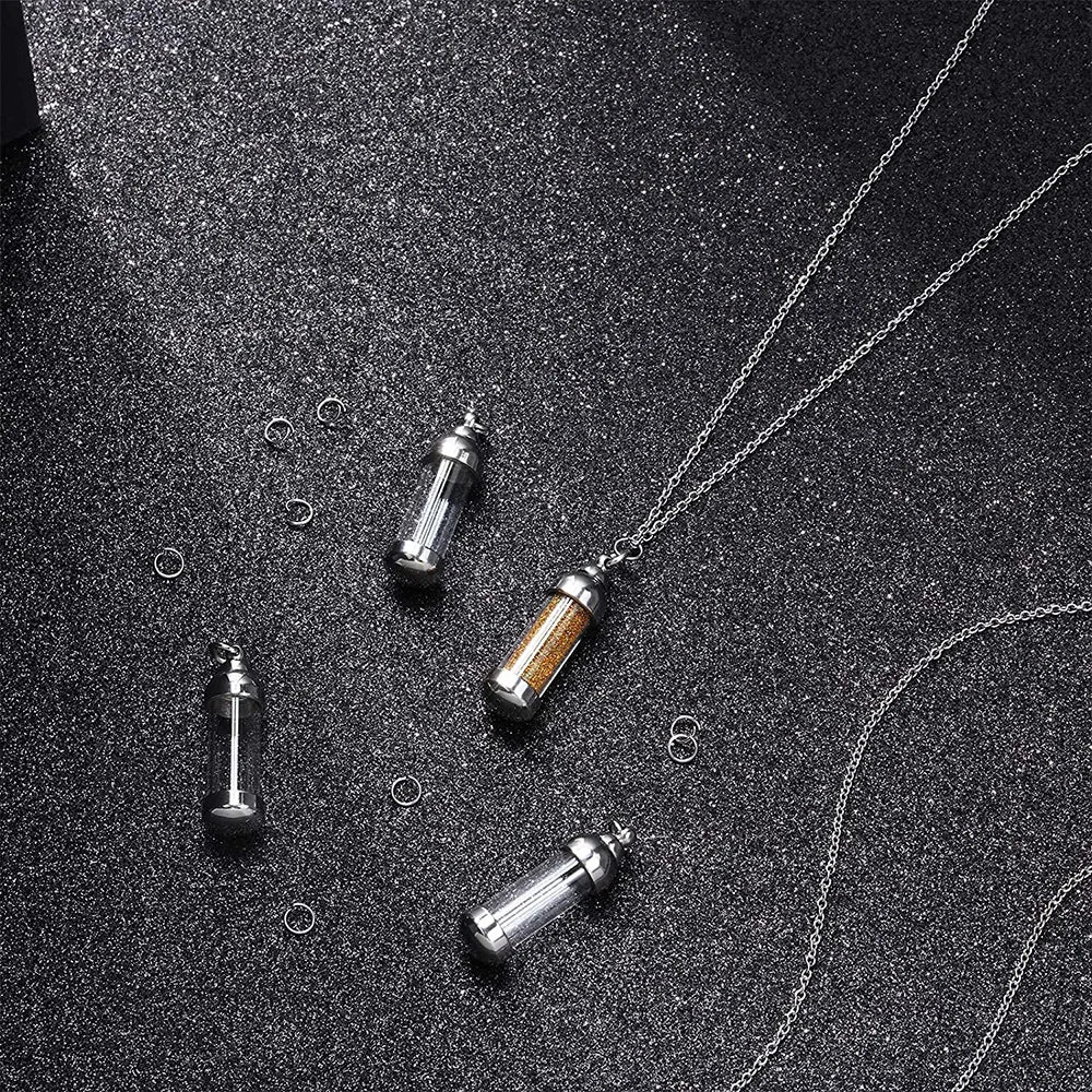 Transparent Urn Pendant / Pill Case Pendent