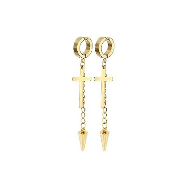 Cross Tassel Earrings