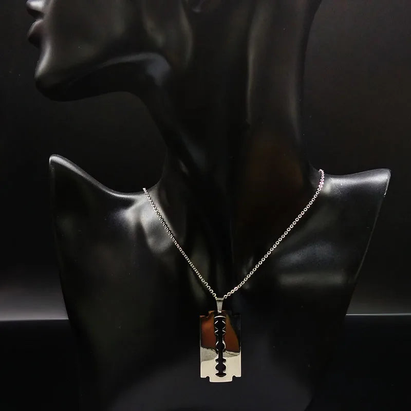 Razor Blade Pendant 