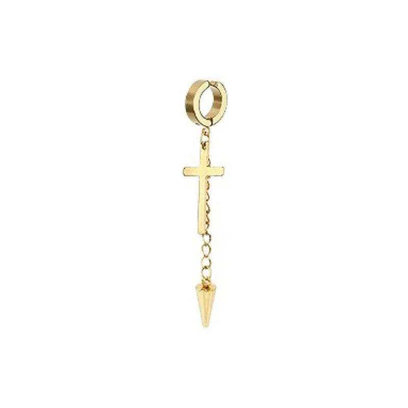 Cross Tassel Earrings