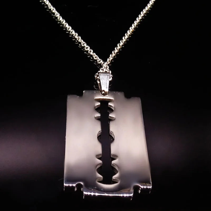 Razor Blade Pendant 