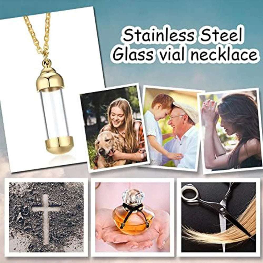 Transparent Urn Pendant / Pill Case Pendent