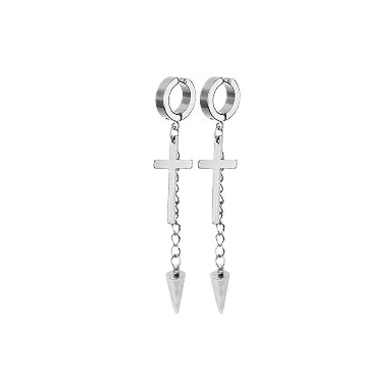 Cross Tassel Earrings