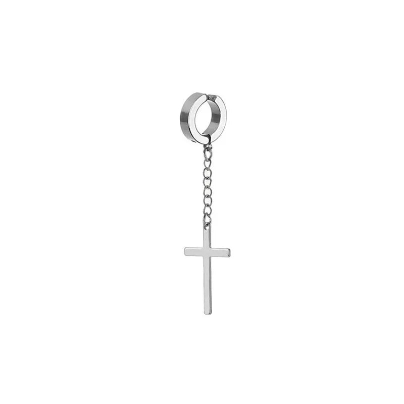 Cross Tassel Earrings