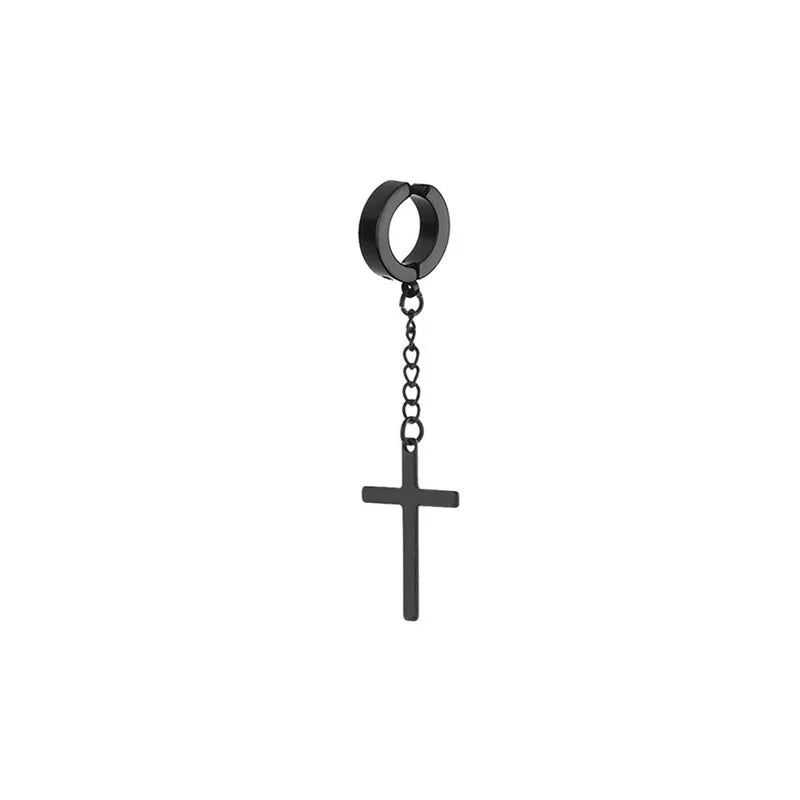Cross Tassel Earrings