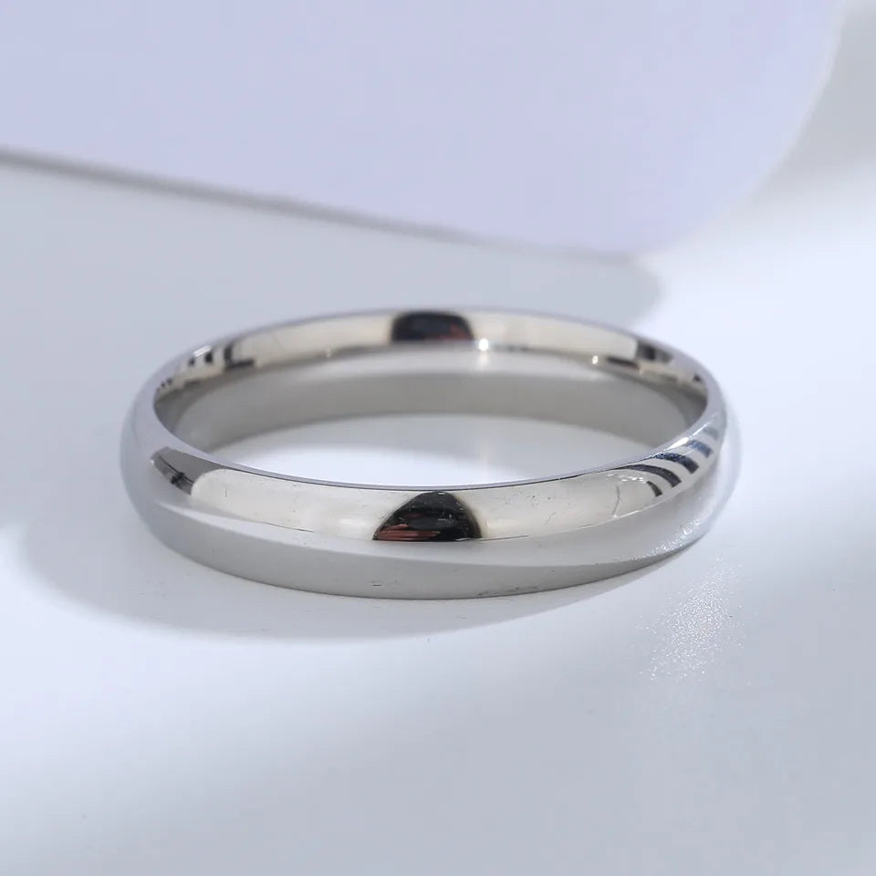 925 Sterling Silver Couples Ring Sets Light Polishing Simple Ring for Woman Man Classic Wedding Fine Jewelry Circle